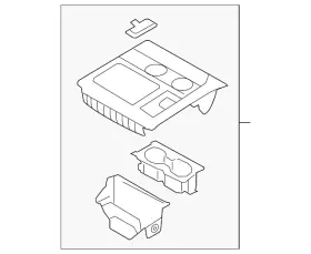 Nl7z-78044d90-fa Ford Genuine Cover Control Selector Lever