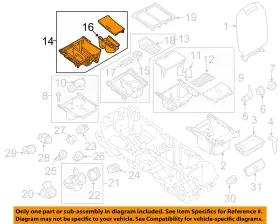 Dg1z54045a76ca Ford Oem 13-19 Taurus Console Center Console-finish Panel