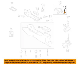 Fl3z15a851a Ford Oem 08-11 Focus Console Center Console-warning Switch