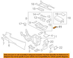 Ford Oem Gj5z7804338aa 17-19 Escape Console Center Console-rear Trim