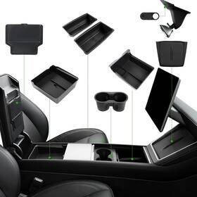 Foronetry 25048220 10pcs Center Console Organizer Tray For 2025 2026 Tesla Model Y Juniper