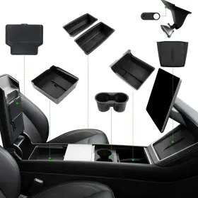 25048220 Foronetry 10pcs Center Console Organizer Tray For 2025 2026 Tesla Model Y Juniper