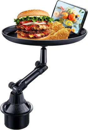 Frienda-holders-01 Frienda Car Cup Holder Tray For Adults Table Eating With Cell Black
