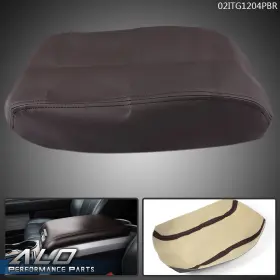 Alo596414 G-plus Fit For 2009-2012 Ford F-150 Leather Center Console Arm Rest Lid Cover Brown