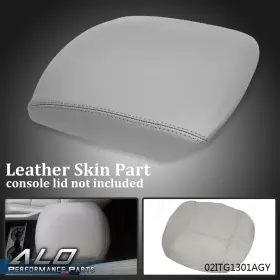 Alo596510 G-plus Fit For 2009-2015 Honda Pilot Center Console Lid Armrest Cover Leather Gray