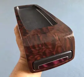 15297590 General Motors 07 08 Sierra Tahoe Yukon Center Console Armrest Lid Latch Release Wood 09 10 11