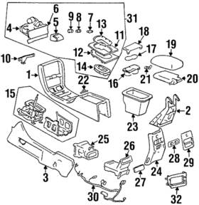 Gm 12371856 Genuine Rear Trim Panel