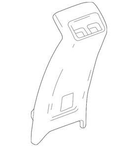 Gm 13479700 Genuine Dark Atmosphere Front Floor Console Rear Trim Panel