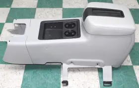 15910770 Gm 08ft Avalanche Gray Floor Center Console Leather Armrest Lid Cup Holders Assembly