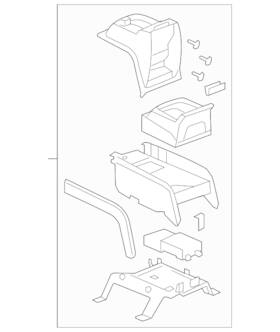 Gm 22768894 Genuine Compartment Assembly-f/floor Use 1c 1j 5300a Left Cashmere