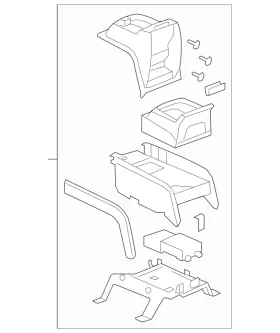22768894 Gm Genuine Compartment Assembly-f/floor Use 1c 1j 5300a Left Cashmere