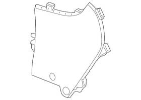 Gm 22855157 Genuine Jet Black Passenger Side Front Floor Console Extension Panel
