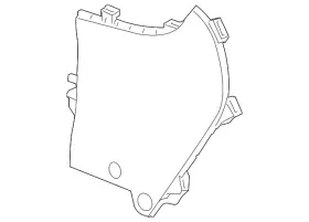 22855157 Gm Genuine Jet Black Passenger Side Front Floor Console Extension Panel