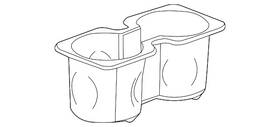 Gm 23467144 Genuine Front Floor Console Cup Holder Liner