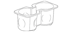 23467144 Gm Genuine Front Floor Console Cup Holder Liner