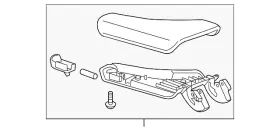 84149130 Gm Genuine Jet Black Front Floor Console Armrest