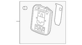 Gm 84714633 Genuine Black Front Seat Armrest Lid