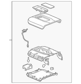 Gm 85126949 Genuine Armrest Assembly