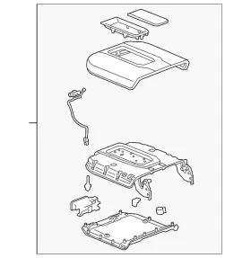 85126949 Gm Genuine Armrest Assembly