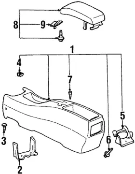 94857405 Gm Genuine Console Body 94857405 Gm Genuine Console Body