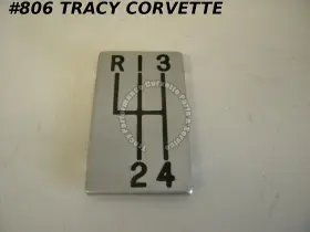 3823432 Gm General Motors 1963 Corvette Nos 4 Speed Shifter Indicator Aluminum Console Plate