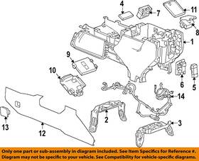 Gm Oem 13547619 21-24 Corvette Console Center Console-module