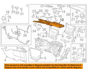Gm Oem 22868967 10-15 Equinox Console Center Console-upper Trim Panel