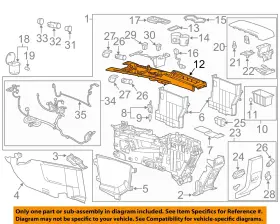 22868967 Gm Oem 10-15 Equinox Console Center Console-upper Trim Panel
