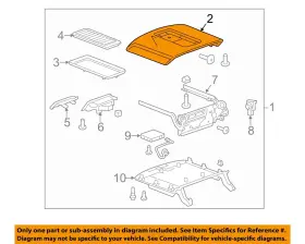 23469002 Gm Oem 88-20 Riviera Console Center Console-armrest