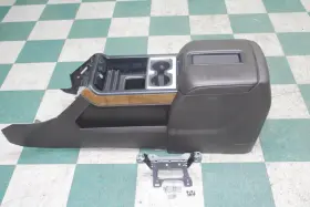 241-2216 Gmc 14-18 Sierra Dmg Cocoa Leather Woodgrain Floor Center Console Storage Bin Oe