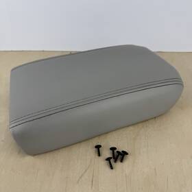 Gmc 25810356 07-12 Acadia Traverse Enclave Center Console Lid Armrest Gray Leather Oem