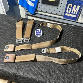 32k69  Gmswapper Oem 67-72 Chevy Gmc C10 K5 Blazer Saddle Seat Belt Belts Buckle Set Cst K10 C20