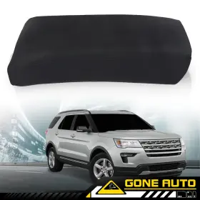 Gon262932 Gone-auto Leather Console Lid Armrest Cover Black Fit For 2011-2018 Ford Explorer