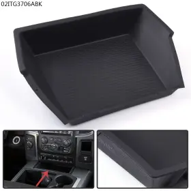 0813 Goneparts 17 Front Center Console Mat Insert Rubber 1pc Fit For 2015-2018 Dodge Ram 1500 2500