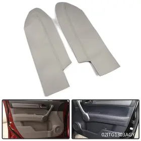 Goneparts0902 Goneparts 40 Fit For 2007-2012 Honda Cr-v Crv Front Door Panels Armrest Cover Gray 2pcs