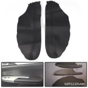 Goneparts0903 Goneparts 4 Fit For Honda Accord 08-12 Black Leather Front Door Panels Armrest Cover New