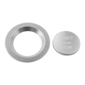 Goodcde 550749894786 Silver Keyless Engine Push Start Button With Ring For Land Rover And Jaguar Ignition
