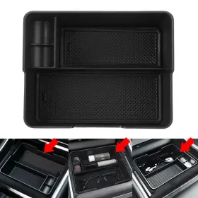 Goodnewstoreusa 550718686541 For Tesla Model 3 Center Console Storage Box Organizer Drawer Tray /coin Holder