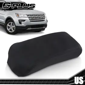 Gpl3780923 Gplusmotor Leather Console Lid Armrest Cover Black Stitch Fit For 2011-2018 Ford Explorer