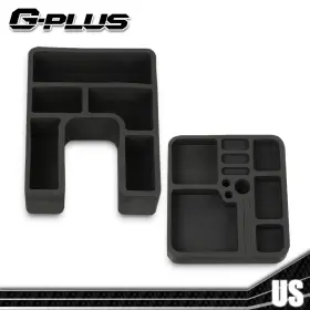 Gpl524585 Gplusmotor 2pcs Floor Console Organizer Inserts Fit For 78-96 Ford Bronco F150/250/350