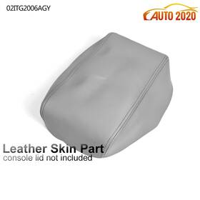 Grandorange E-02itg2006agy Center Console Armrest Lid Cover Fits For Toyota Highlander 08-13 Gray Leather