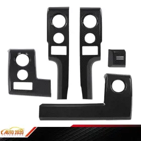E-02itm12fcacb Grandorange Fit For 2009-2014 Ford F150 5x Center Console Dashboard Panel Cover Trim Bezels