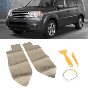 Happy19star Hp77247 Beige Leather Front Door Panels Tan Armrest Cover For 2007-2012 Honda Cr-v Crv