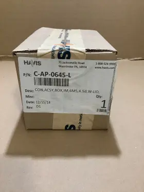 C-ap-0645-l Havis 6 Accessory Pocket With Hinged Lid And Lock 4.5 Deep
