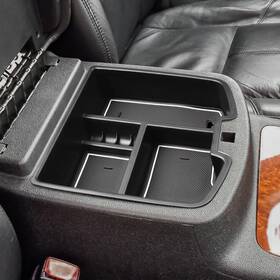 Hgwei 23006 Center Console Organizer Compatible With 2007-2014 Chevy Silverado Gmc White