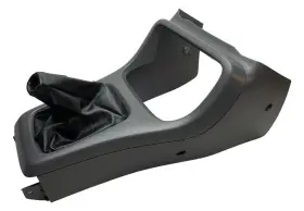 77291-s04-g00 Honda 1996-2000 Civic Manual Transmission Shifter Bezel Surround With Boot Lt Gray