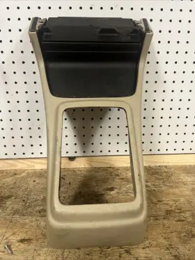 77291-sm4-a000 Honda 90-91 Accord Front Center Console Shifter Lever Bezel With Cupholder Beige Oem