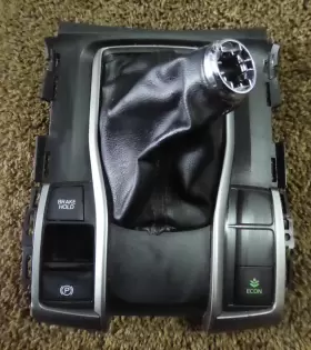 77296-tba-a41za Honda 2016 - 2020 Civic Center Console Gear Shifter Bezel Parking Brake And Boot