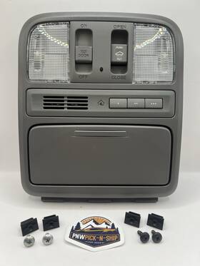 Honda 83250-sza-a01 2009-2015 Pilot Overhead Console With Sunroof Switch Gray