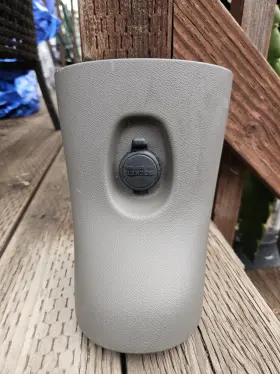 83403-s6m-a01za Honda 2002-2006 Acura Rsx Gray Tan Center Console Rear Trim Panel / Power Outlet Oem